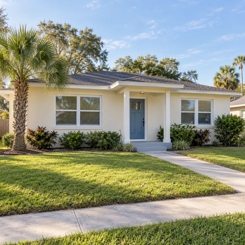 Modest single-story Florida home